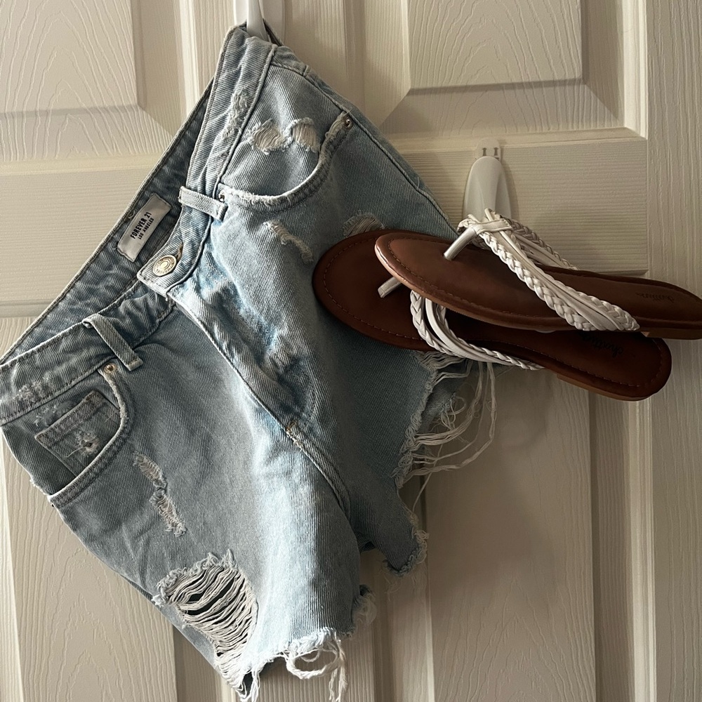 Denim shorts
